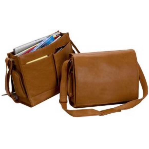 bellino Other - Bellino Cancun Leather Laptop Messenger Bag